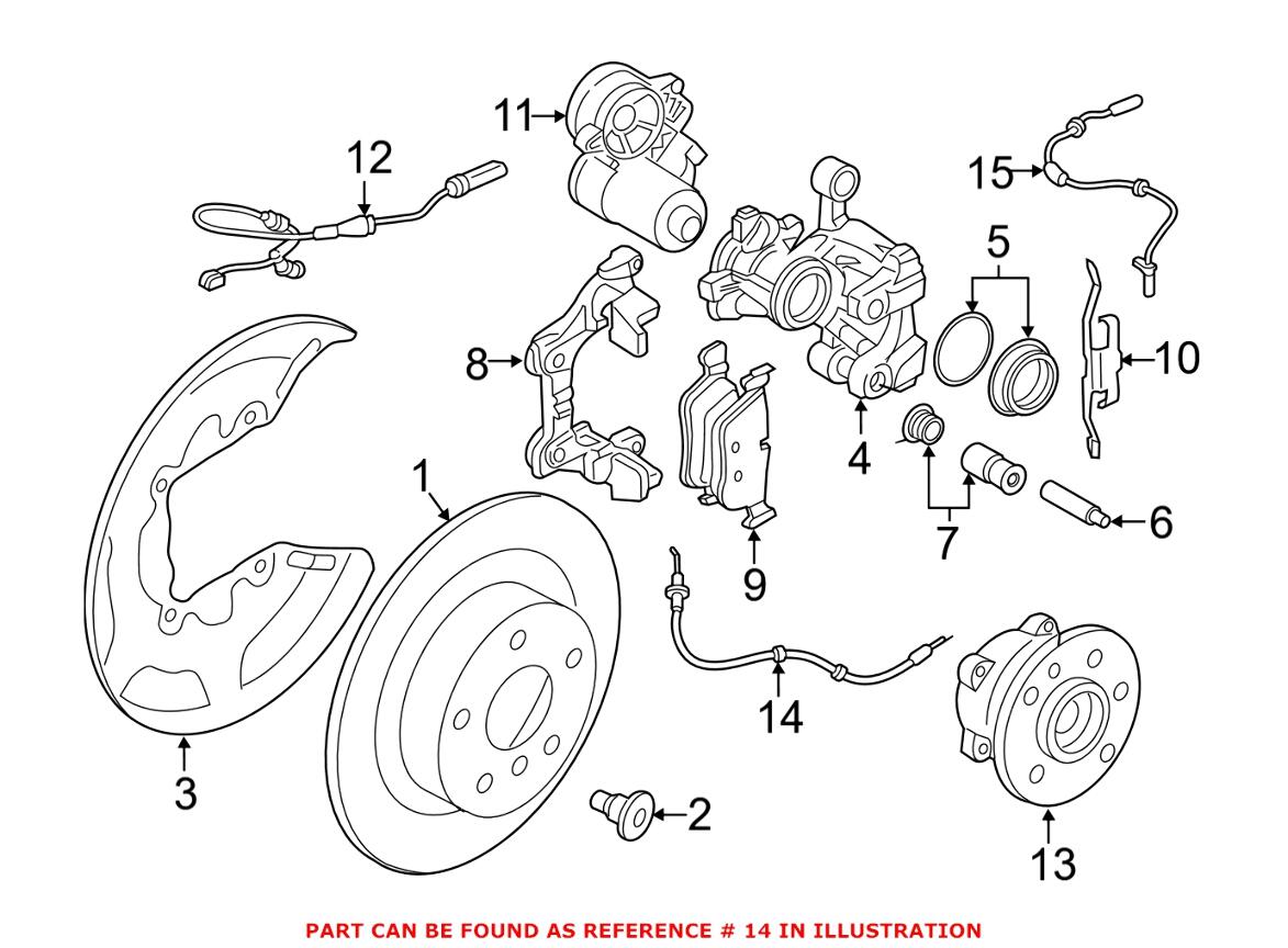 BMW Mini Brake Hose - Rear 34306798466